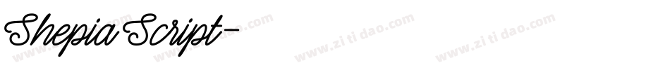 Shepia Script字体转换